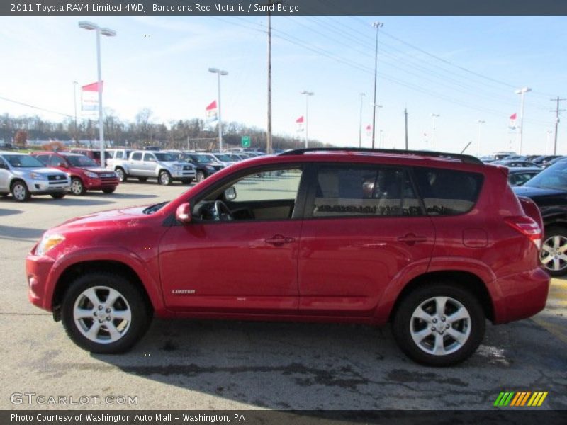 Barcelona Red Metallic / Sand Beige 2011 Toyota RAV4 Limited 4WD