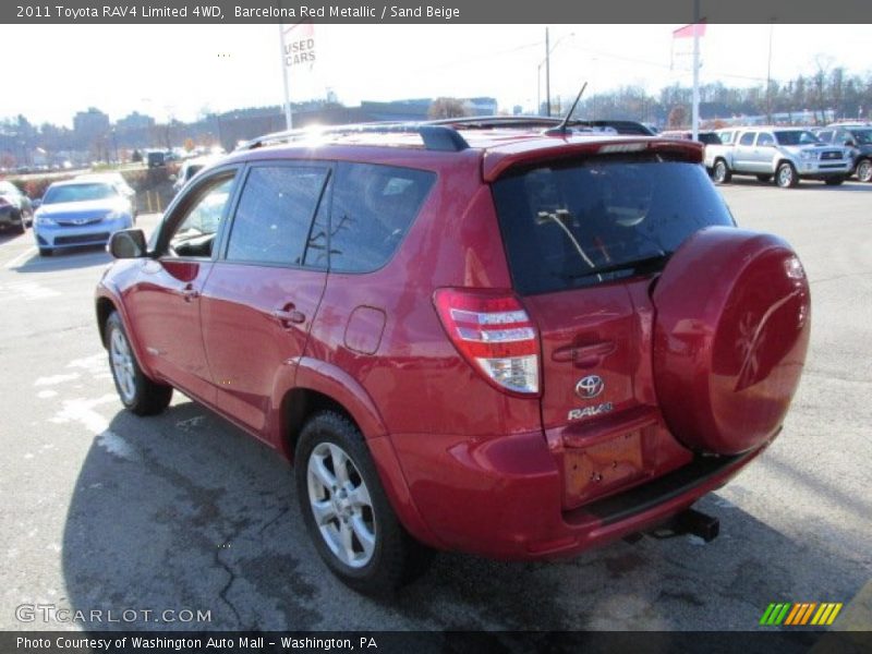 Barcelona Red Metallic / Sand Beige 2011 Toyota RAV4 Limited 4WD