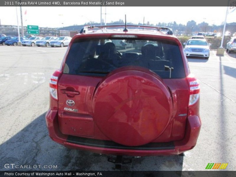 Barcelona Red Metallic / Sand Beige 2011 Toyota RAV4 Limited 4WD