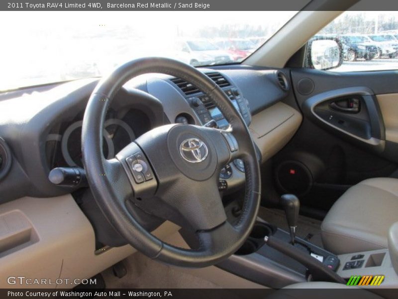 Barcelona Red Metallic / Sand Beige 2011 Toyota RAV4 Limited 4WD