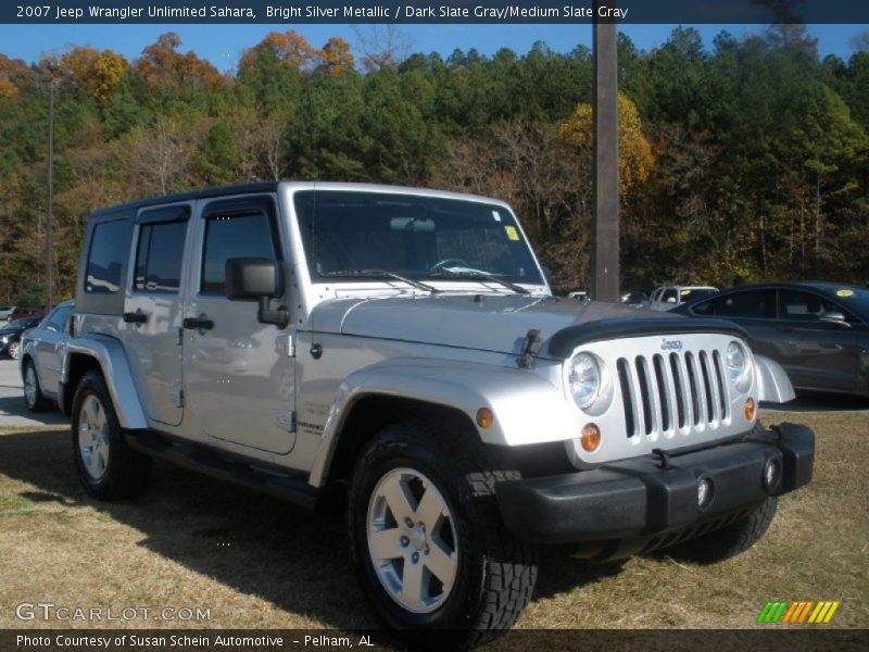 Bright Silver Metallic / Dark Slate Gray/Medium Slate Gray 2007 Jeep Wrangler Unlimited Sahara