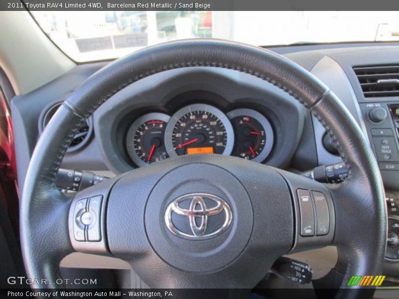 Barcelona Red Metallic / Sand Beige 2011 Toyota RAV4 Limited 4WD