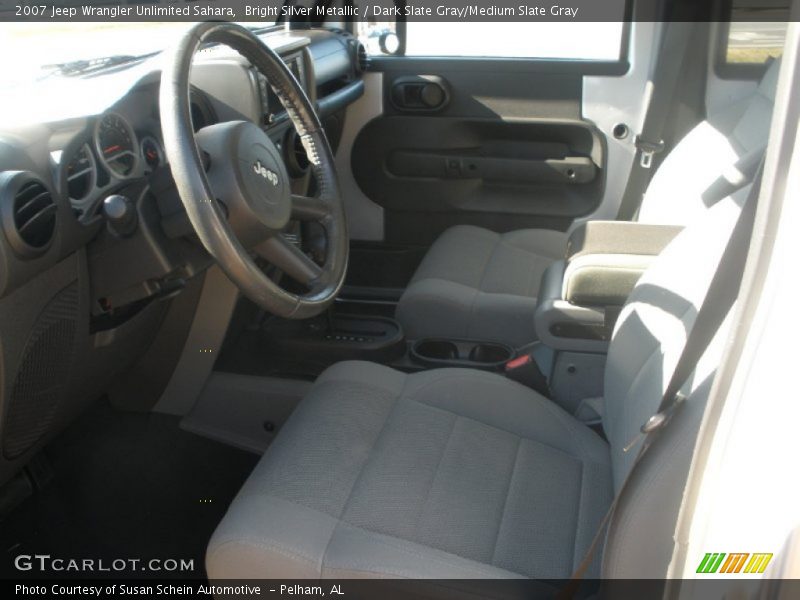Bright Silver Metallic / Dark Slate Gray/Medium Slate Gray 2007 Jeep Wrangler Unlimited Sahara