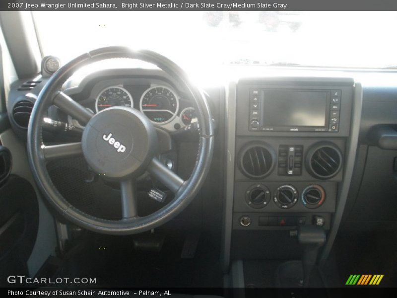 Bright Silver Metallic / Dark Slate Gray/Medium Slate Gray 2007 Jeep Wrangler Unlimited Sahara