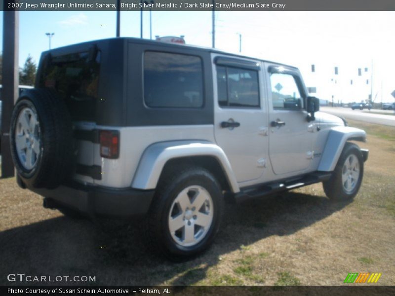 Bright Silver Metallic / Dark Slate Gray/Medium Slate Gray 2007 Jeep Wrangler Unlimited Sahara