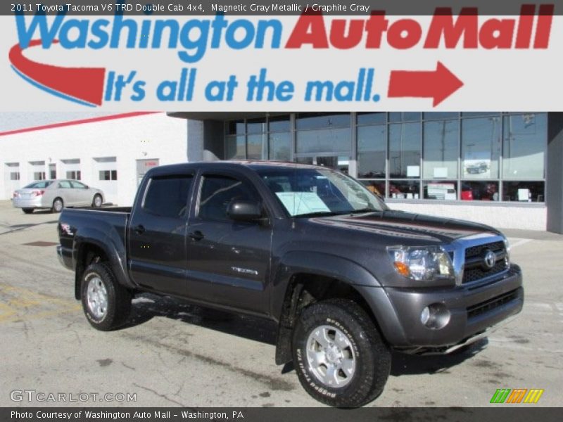 Magnetic Gray Metallic / Graphite Gray 2011 Toyota Tacoma V6 TRD Double Cab 4x4