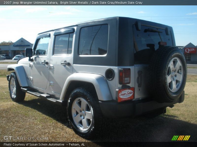 Bright Silver Metallic / Dark Slate Gray/Medium Slate Gray 2007 Jeep Wrangler Unlimited Sahara