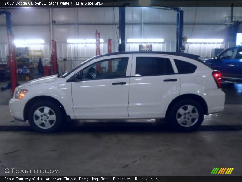 Stone White / Pastel Slate Gray 2007 Dodge Caliber SE