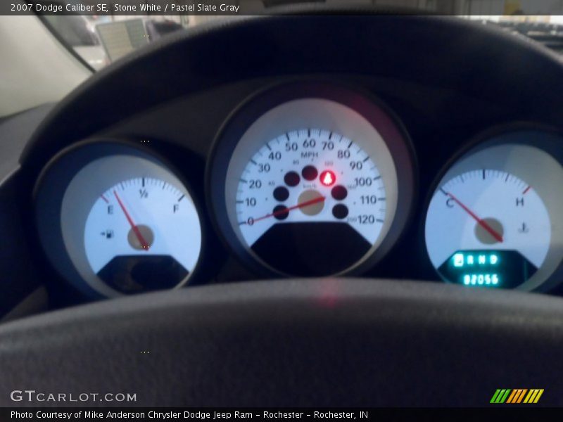 Stone White / Pastel Slate Gray 2007 Dodge Caliber SE