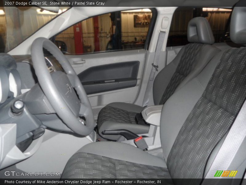 Stone White / Pastel Slate Gray 2007 Dodge Caliber SE