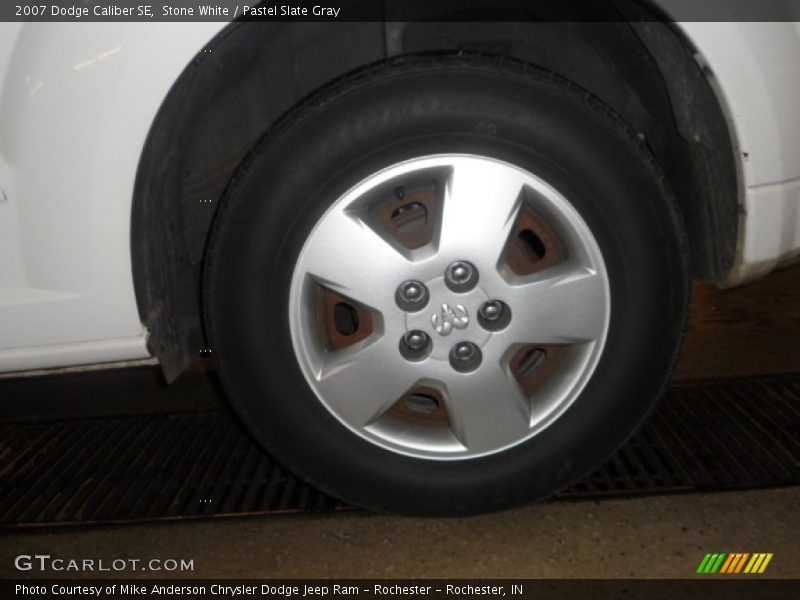 Stone White / Pastel Slate Gray 2007 Dodge Caliber SE