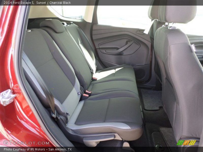Sunset / Charcoal Black 2014 Ford Escape S