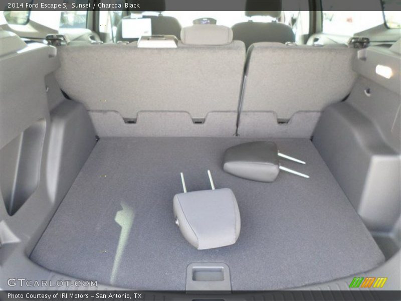 Sunset / Charcoal Black 2014 Ford Escape S