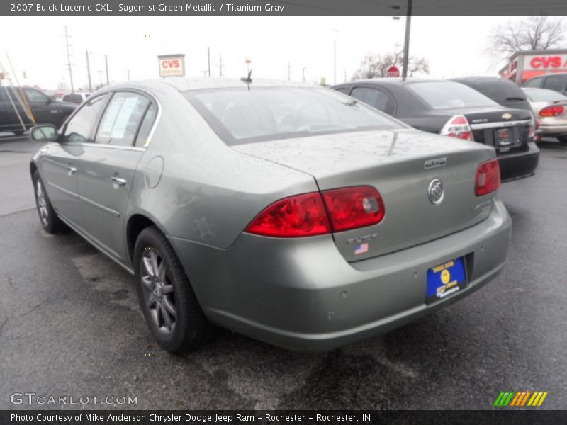 Sagemist Green Metallic / Titanium Gray 2007 Buick Lucerne CXL
