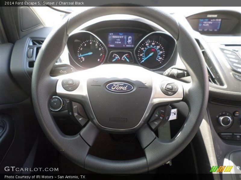Sunset / Charcoal Black 2014 Ford Escape S