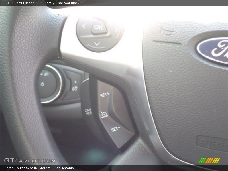 Sunset / Charcoal Black 2014 Ford Escape S