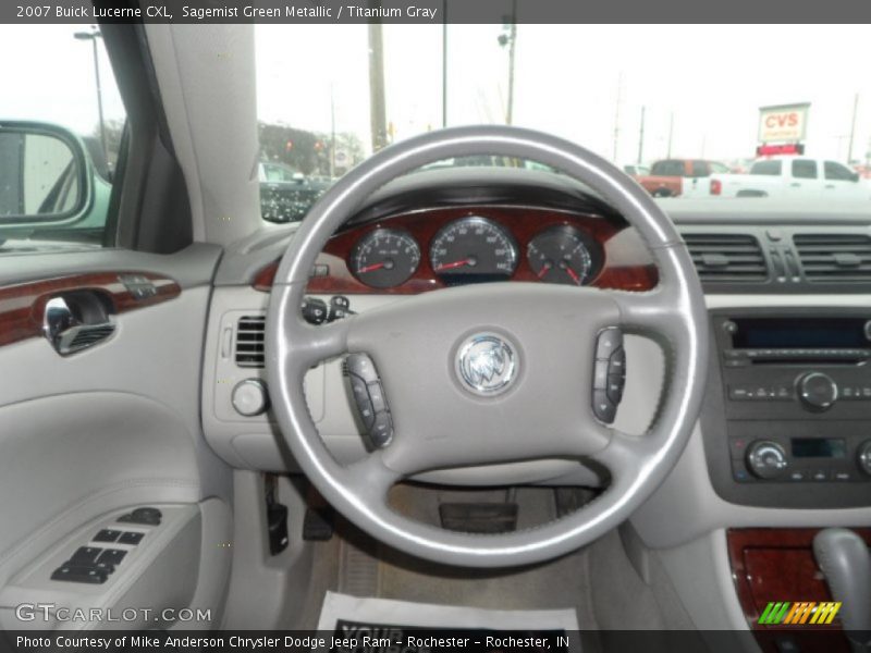 Sagemist Green Metallic / Titanium Gray 2007 Buick Lucerne CXL