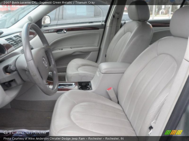 Sagemist Green Metallic / Titanium Gray 2007 Buick Lucerne CXL