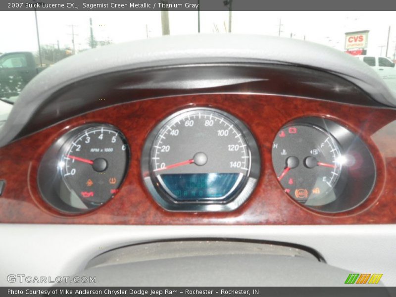 Sagemist Green Metallic / Titanium Gray 2007 Buick Lucerne CXL