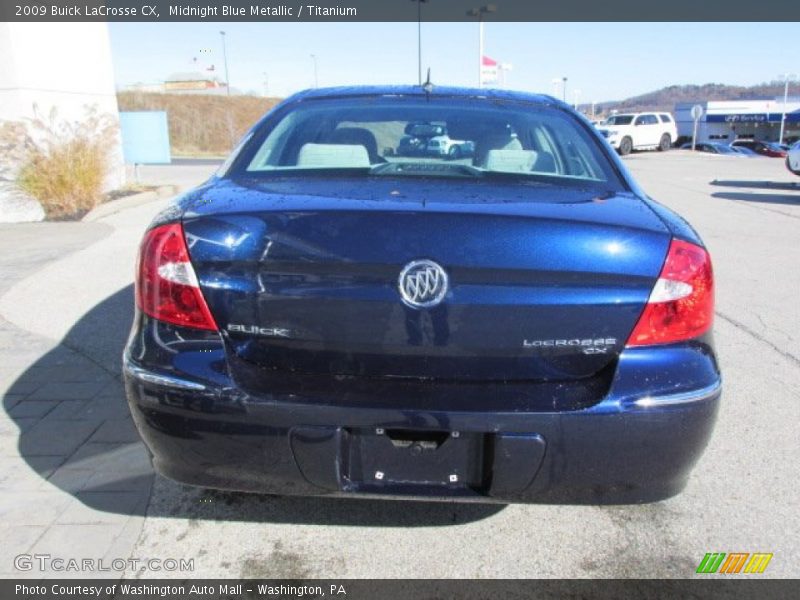 Midnight Blue Metallic / Titanium 2009 Buick LaCrosse CX