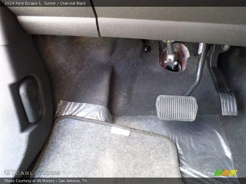 Sunset / Charcoal Black 2014 Ford Escape S