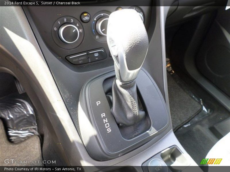 Sunset / Charcoal Black 2014 Ford Escape S