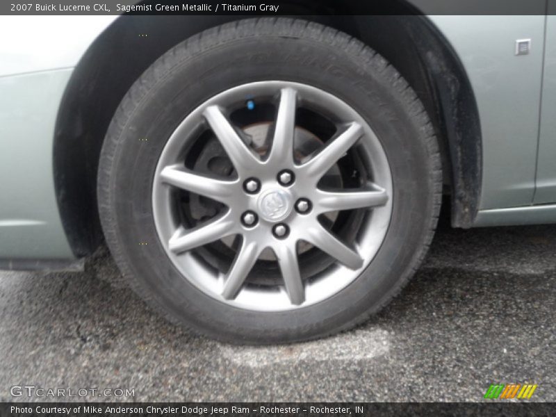 Sagemist Green Metallic / Titanium Gray 2007 Buick Lucerne CXL