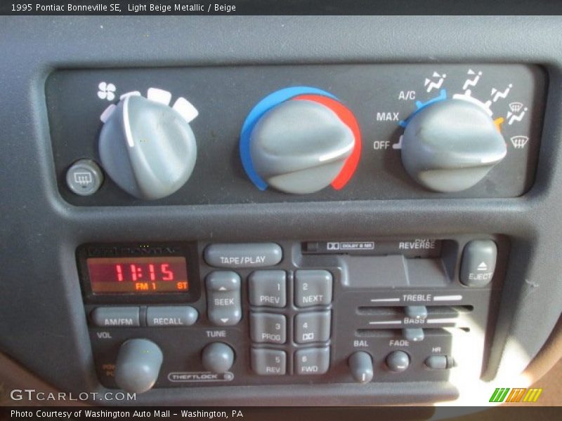 Controls of 1995 Bonneville SE