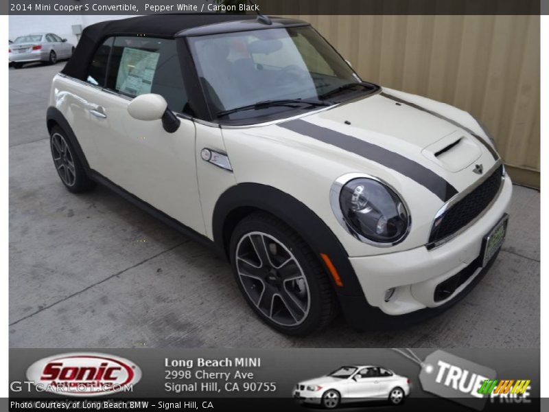 Pepper White / Carbon Black 2014 Mini Cooper S Convertible