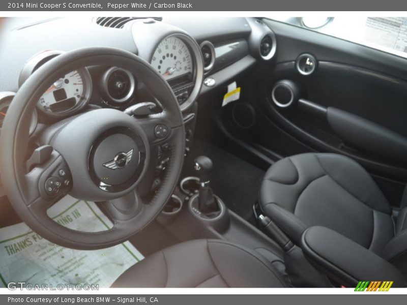 Pepper White / Carbon Black 2014 Mini Cooper S Convertible