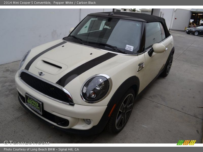 Pepper White / Carbon Black 2014 Mini Cooper S Convertible