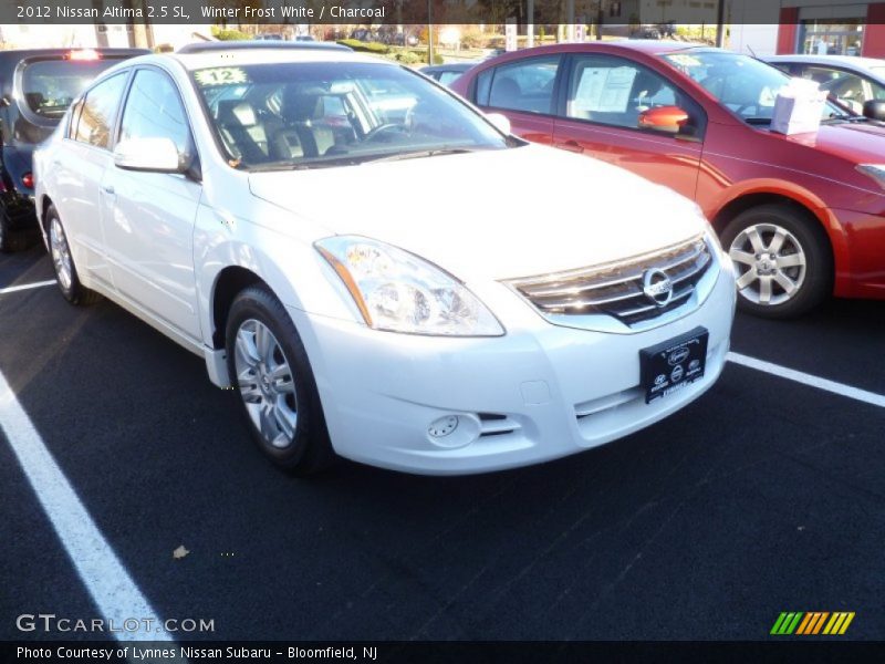 Winter Frost White / Charcoal 2012 Nissan Altima 2.5 SL