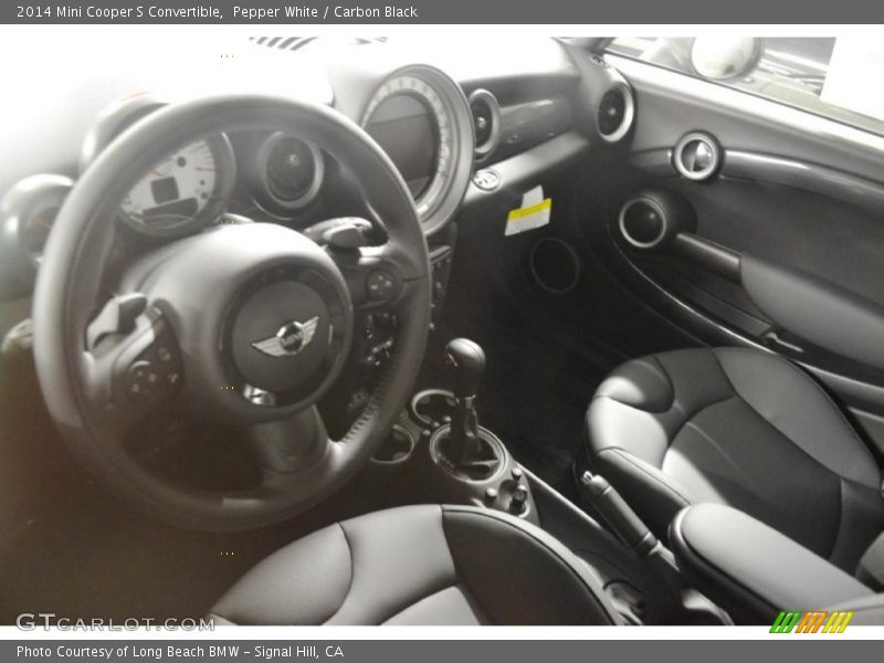 Pepper White / Carbon Black 2014 Mini Cooper S Convertible