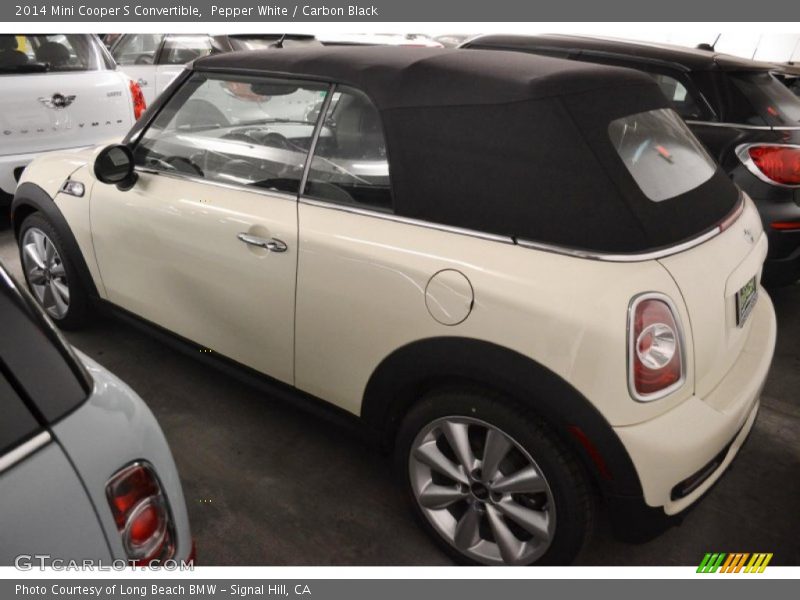 Pepper White / Carbon Black 2014 Mini Cooper S Convertible