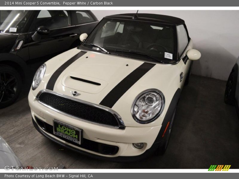 Pepper White / Carbon Black 2014 Mini Cooper S Convertible