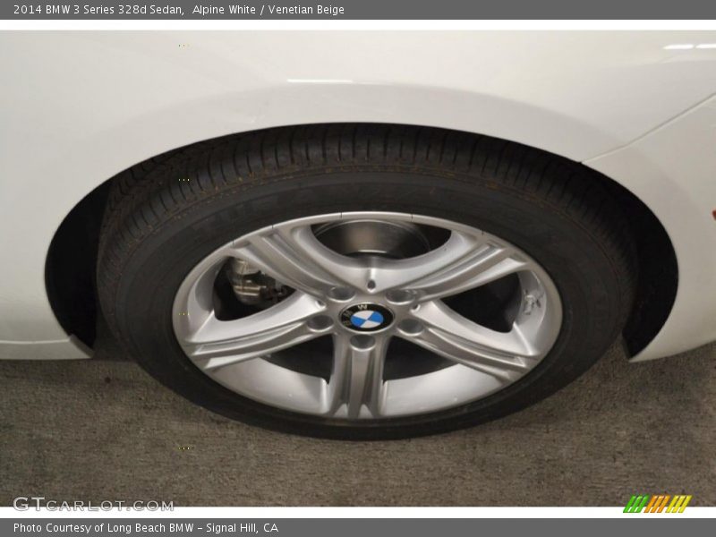 Alpine White / Venetian Beige 2014 BMW 3 Series 328d Sedan