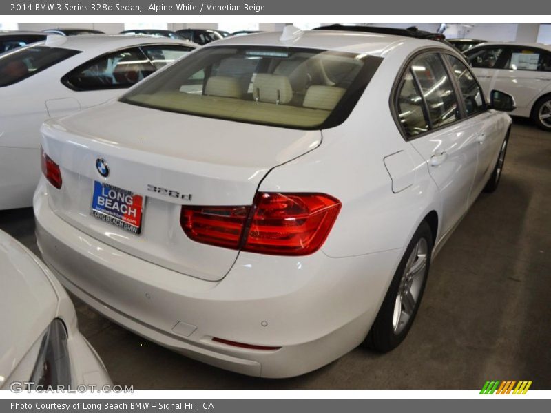 Alpine White / Venetian Beige 2014 BMW 3 Series 328d Sedan