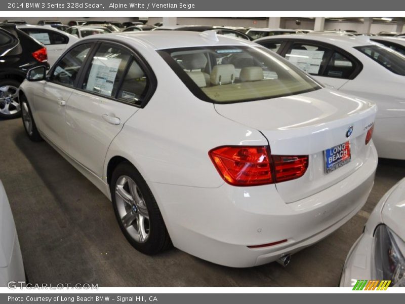 Alpine White / Venetian Beige 2014 BMW 3 Series 328d Sedan