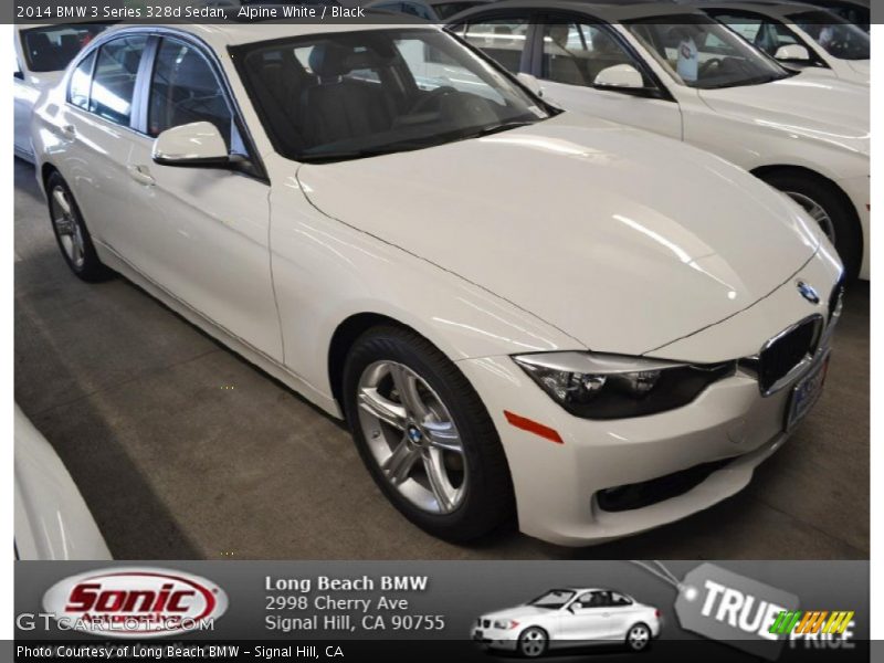 Alpine White / Black 2014 BMW 3 Series 328d Sedan