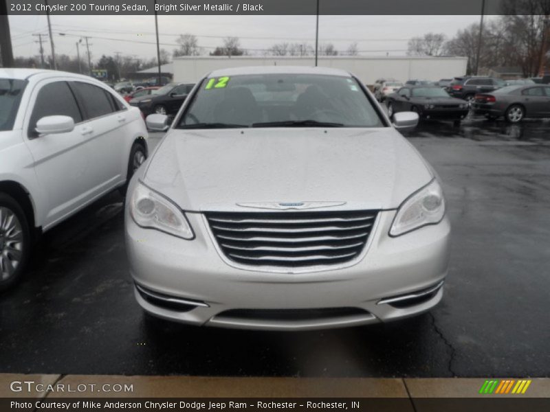 Bright Silver Metallic / Black 2012 Chrysler 200 Touring Sedan