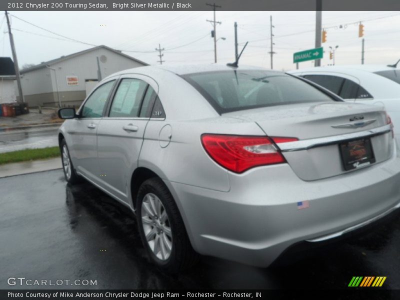 Bright Silver Metallic / Black 2012 Chrysler 200 Touring Sedan