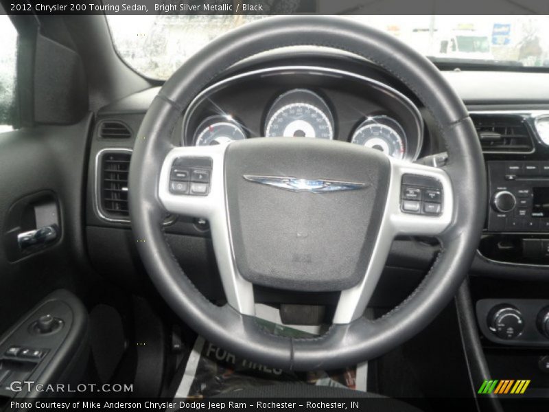 Bright Silver Metallic / Black 2012 Chrysler 200 Touring Sedan