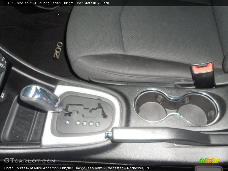 Bright Silver Metallic / Black 2012 Chrysler 200 Touring Sedan