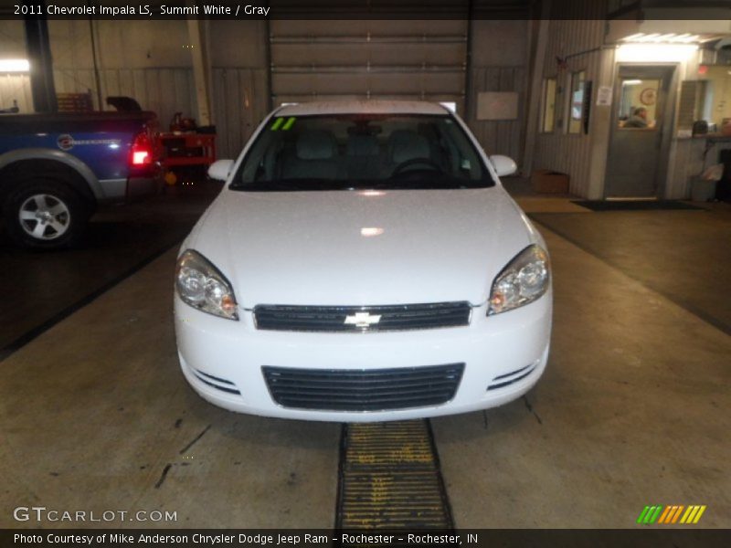 Summit White / Gray 2011 Chevrolet Impala LS