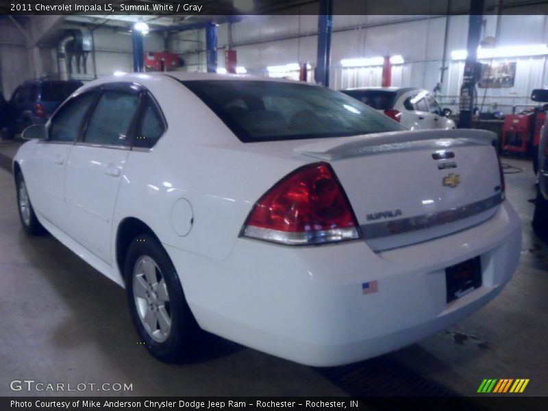Summit White / Gray 2011 Chevrolet Impala LS