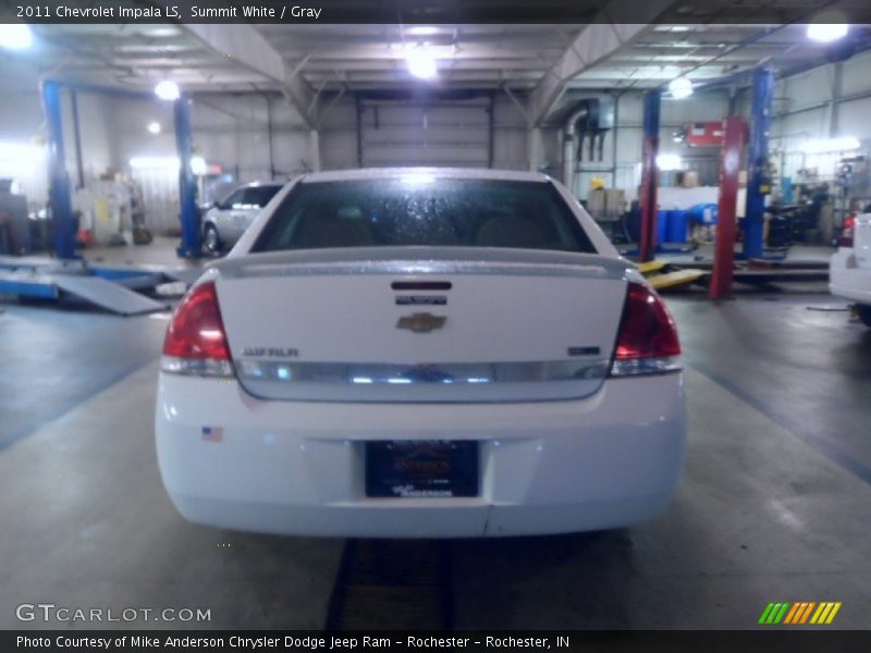 Summit White / Gray 2011 Chevrolet Impala LS