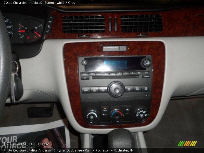 Summit White / Gray 2011 Chevrolet Impala LS