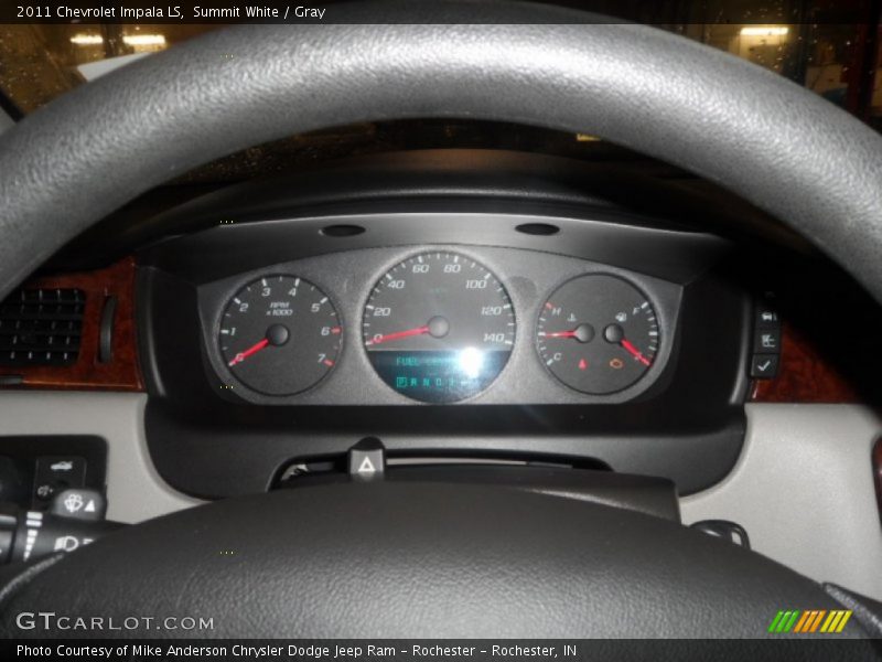 Summit White / Gray 2011 Chevrolet Impala LS