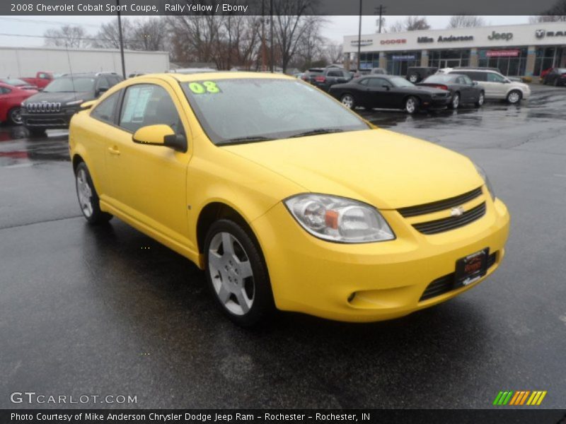 Rally Yellow / Ebony 2008 Chevrolet Cobalt Sport Coupe