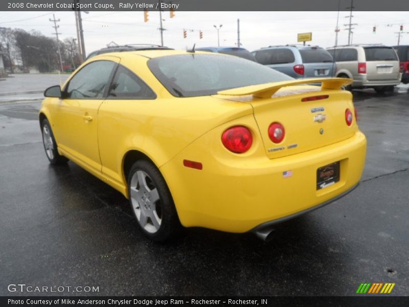Rally Yellow / Ebony 2008 Chevrolet Cobalt Sport Coupe